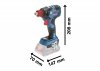 Klucz udarowy Bosch GDX 18V-200 C 0 601 9G4 204